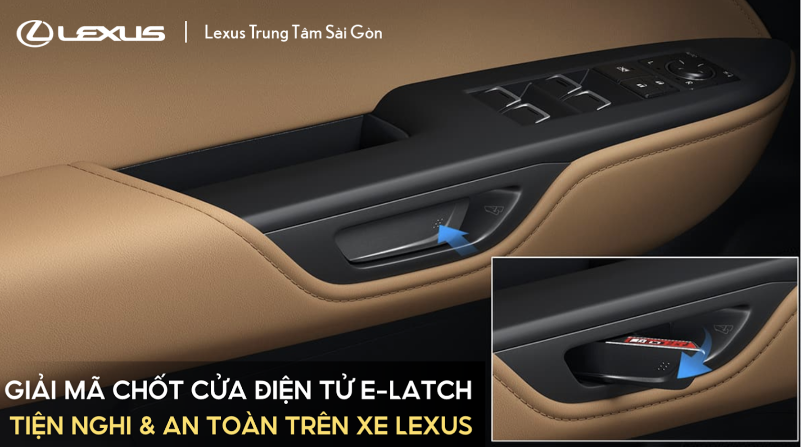 Giải Mã Chốt Cửa Điện Tử E-LATCH Tiện Nghi & An Toàn Trên Xe Lexus